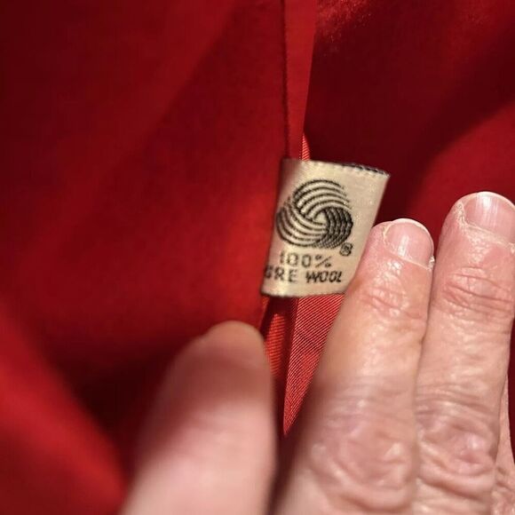 Bill Blass Signature Wool Coat Women Black Velvet Collar VTG 80s - Picture 6 of 8